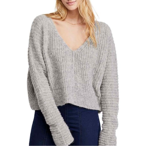 Free People Sweaters - Free People Moonbeam V-Neck Sweater Alpaca V Neck